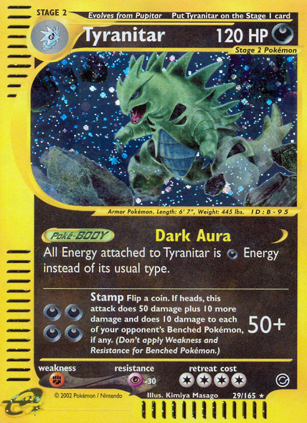 E-Series Expedition Holo Tyranitar #29/165